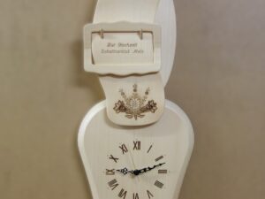 Glockenuhr Alpenblumen