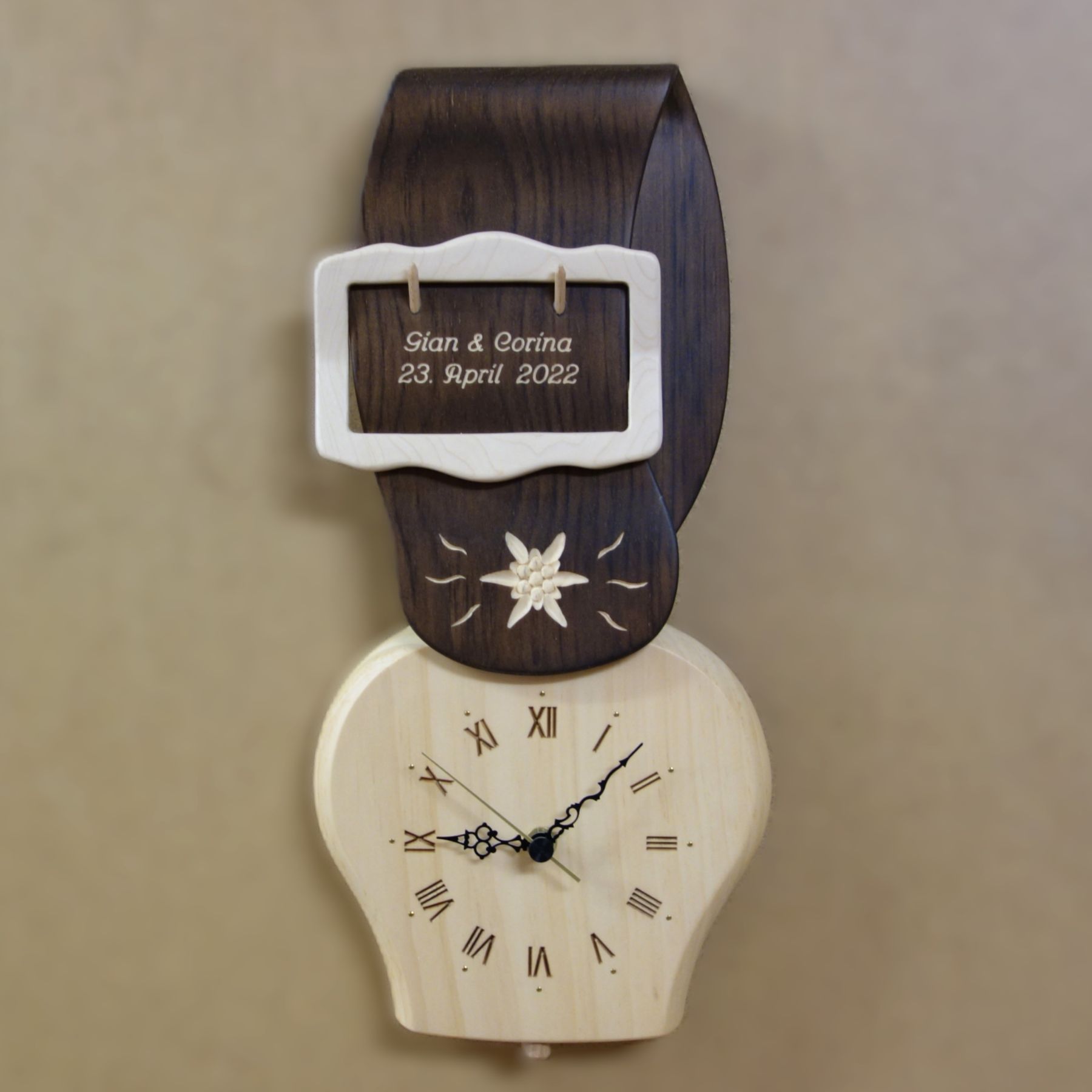 web Glockenuhr 40cm Hochzeit