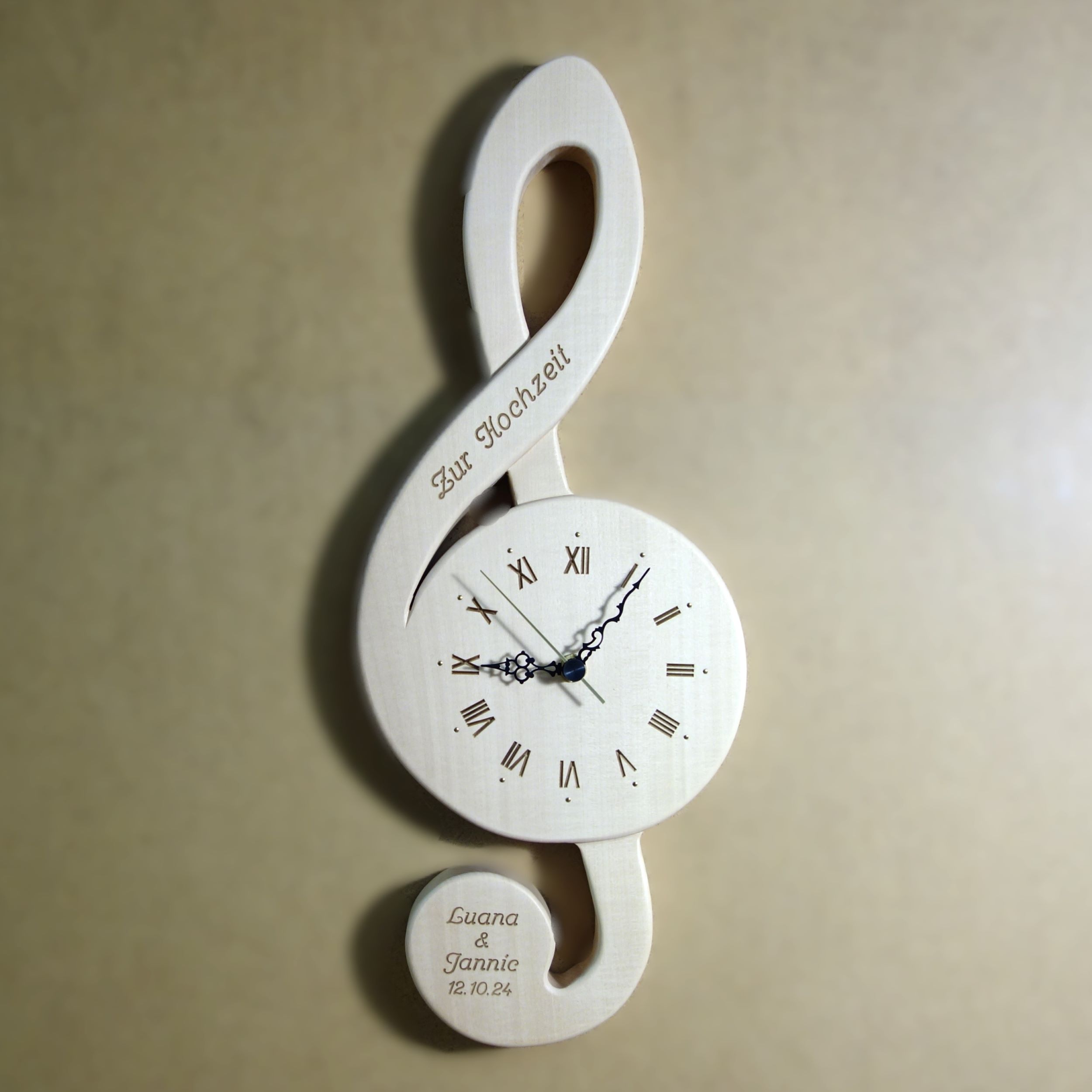 Notenschlüsseluhr – Bild 2